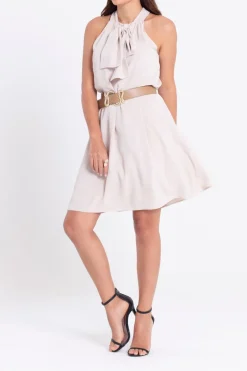 Elif Köse Halter Neck Dress with Snake Belt -available in 3 colours