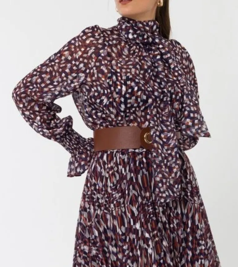 Elif Köse Long Sleeve Blouse Purple