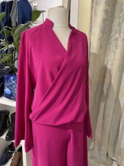 Elif Köse Loose Blouse Fuchsia Pink