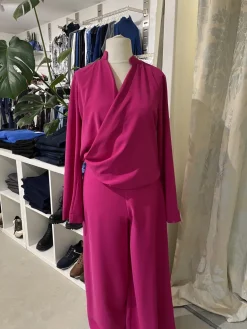 Elif Köse Loose Blouse Fuchsia Pink