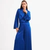 Elif Köse Palazzos Electric Blue