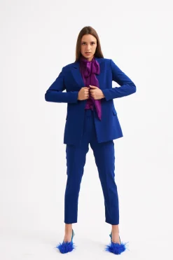 Elif Köse Tailored Jacket Cobalt Blue