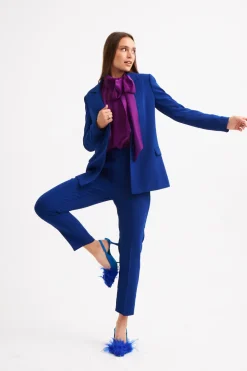 Elif Köse Tailored Trouser Cobalt Blue