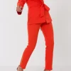 Elif Köse Trouser Suit Red