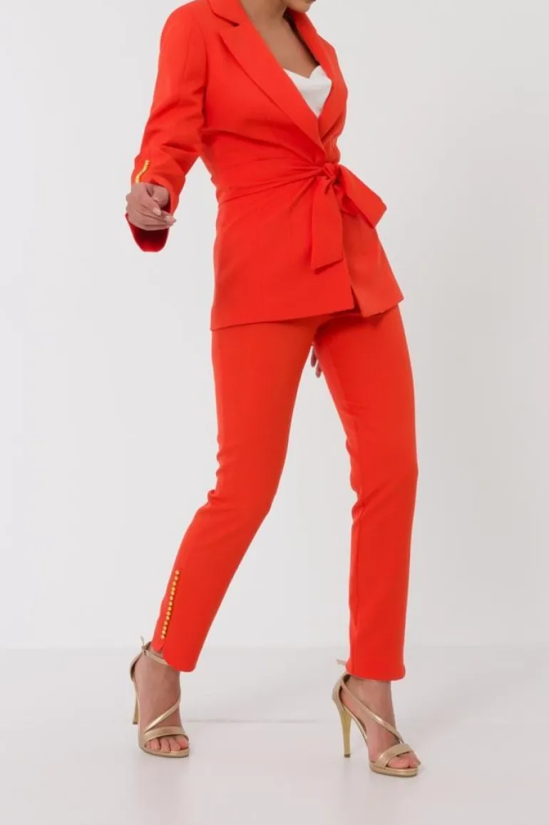 Elif Köse Trouser Suit Red