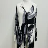 Elsewhere Brush Stroke Jersey Zip Jacket