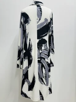 Elsewhere Brush Stroke Jersey Zip Jacket