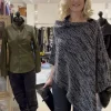 ELSEWHERE KNITTED PONCHO