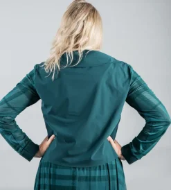 ELSEWHERE TECH TOP MESH SLEEVES PETROL