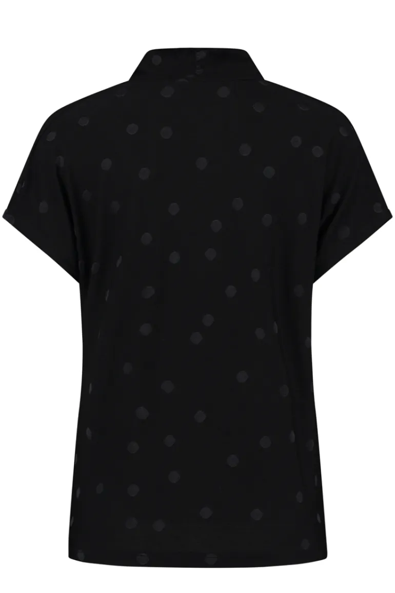 ELSEWHERE TESS SPOT TOP BLACK