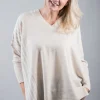 FOIL CONVERGING TASTES SWEATER PARCHMENT