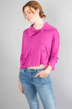 Foil The Long and Short Cardigan Orchid