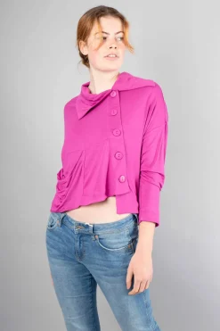 Foil The Long and Short Cardigan Orchid