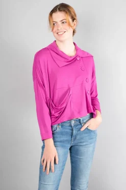 Foil The Long and Short Cardigan Orchid