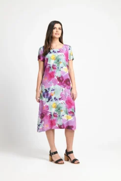 Foil Vacay Everyday Dress Magenta Haze
