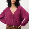Frnch Enorah Cardigan Violet