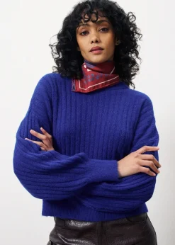 Frnch Ribbed Sweater Electric Blue