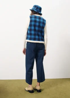 Frnch Simone Reversible Check Gilet
