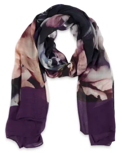 From My Mother's Garden Bamboo Scarf Deep as Dahlias