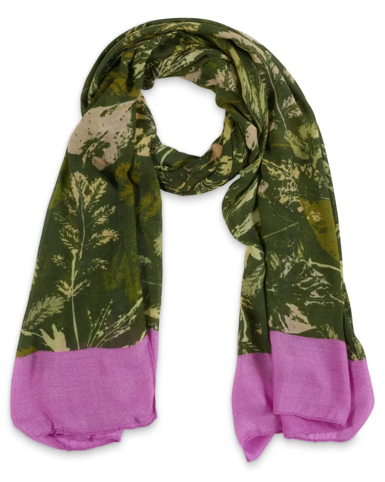 From My Mother's Garden Bamboo Scarf Camo Green