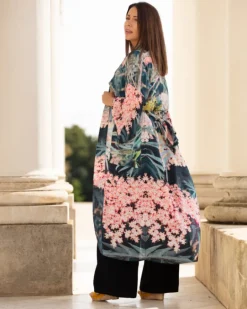 From My Mother’s Garden Black Lace Long Robe