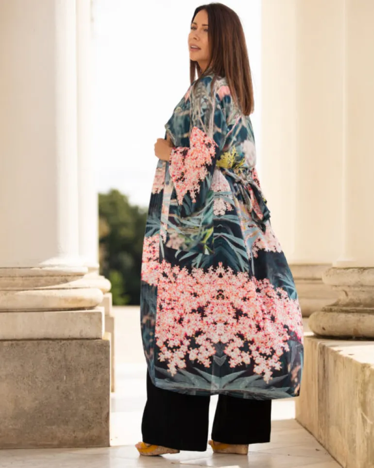 From My Mother’s Garden Black Lace Long Robe