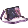 From My Mother's Garden Canvas Messenger Handbag Dahlia and Peony