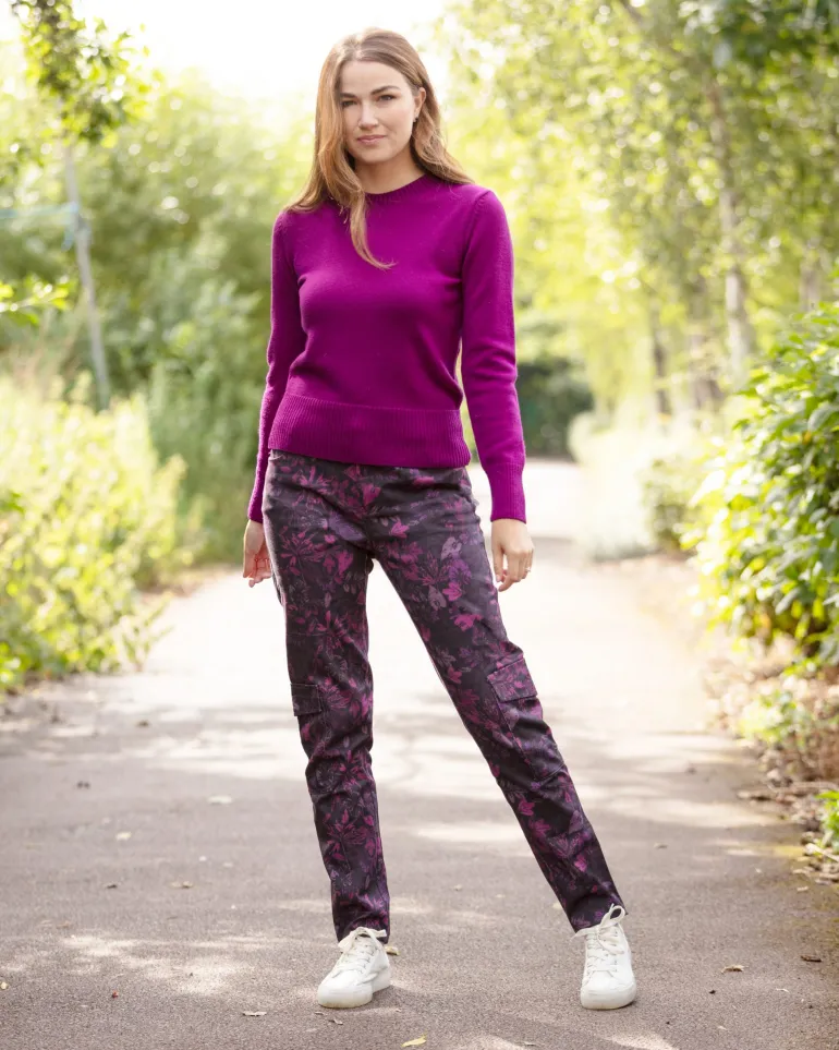 From My Mother's Garden Camo Trousers Plum