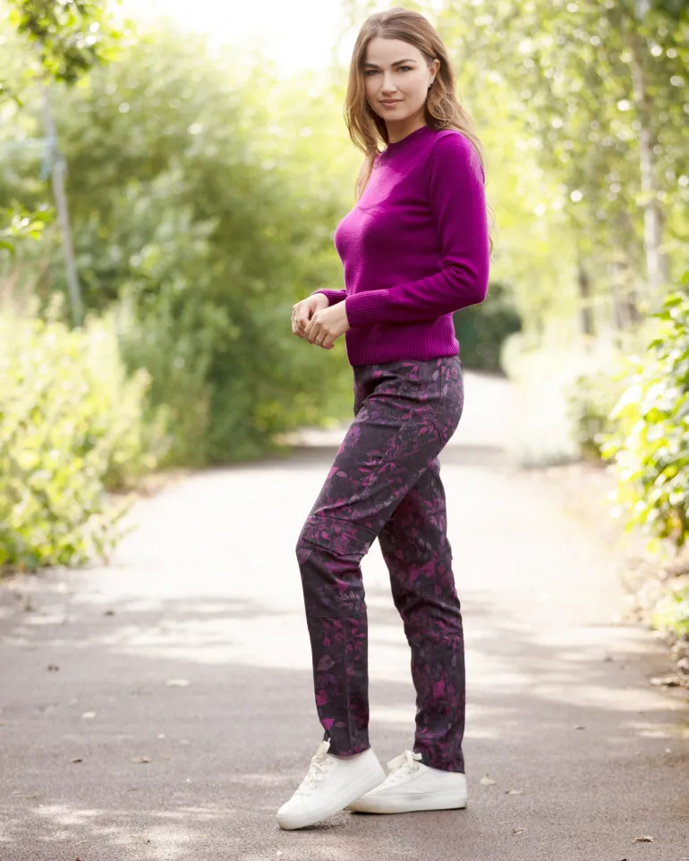 From My Mother's Garden Camo Trousers Plum