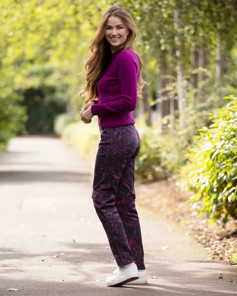 From My Mother's Garden Camo Trousers Plum