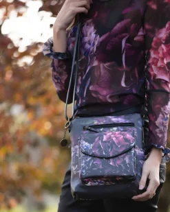 From My Mother's Garden Cross Body Handbag Jewel Hydrangea