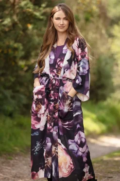 From My Mother's Garden Dreamy Peonies Long Robe SM