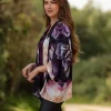 From My Mother's Garden Dreamy Peonies Short Kimono