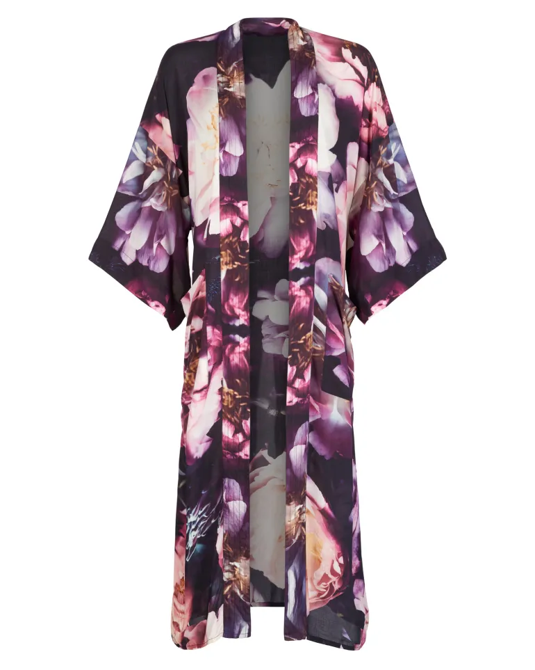 From My Mother's Garden Dreamy Peonies Long Robe SM