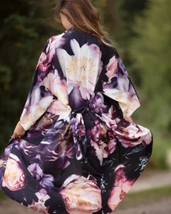 From My Mother's Garden Dreamy Peonies Long Robe SM