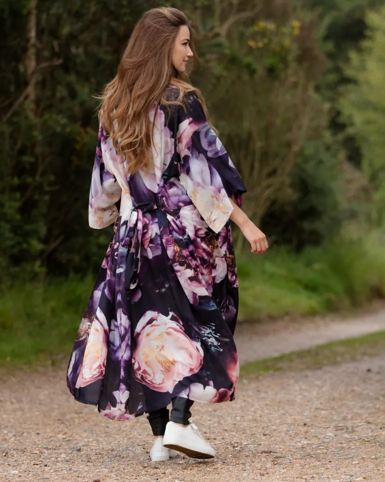 From My Mother's Garden Dreamy Peonies Long Robe LX