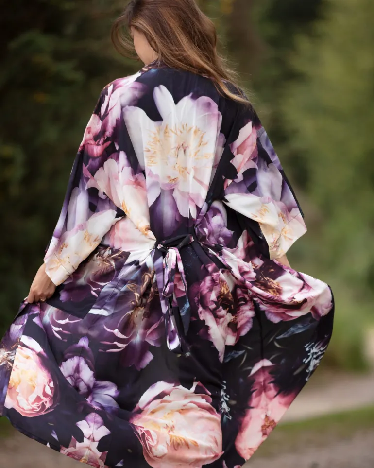 From My Mother's Garden Dreamy Peonies Long Robe LX