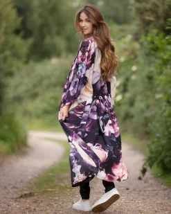 From My Mother's Garden Dreamy Peonies Long Robe SM