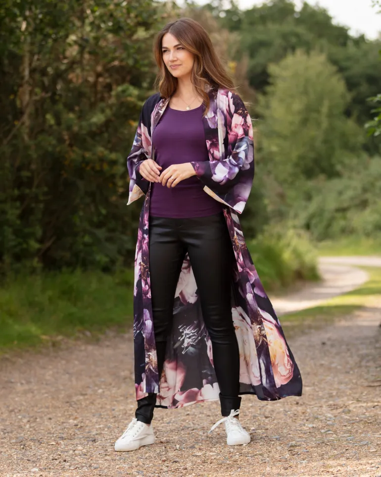 From My Mother's Garden Dreamy Peonies Long Robe LX