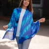 From My Mother's Garden Electric Blue Bamboo Scarf