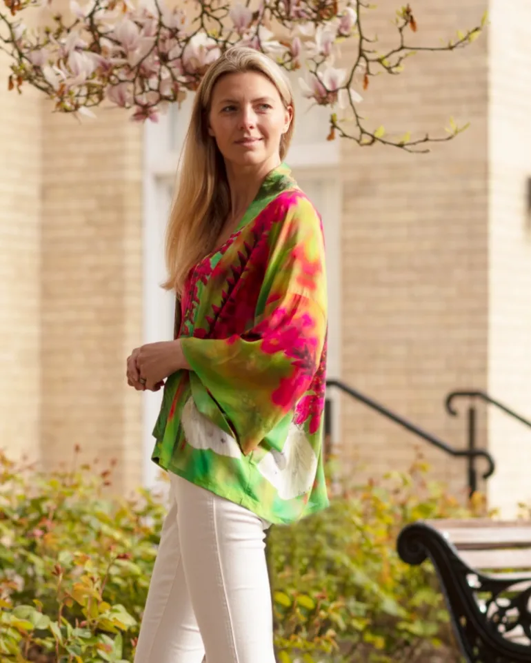 FROM MY MOTHER'S GARDEN GIVES ME BUTTERFLIES KIMONO