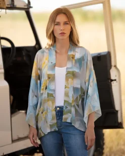 From My Mother's Garden Hydrangea Clouds Kimono