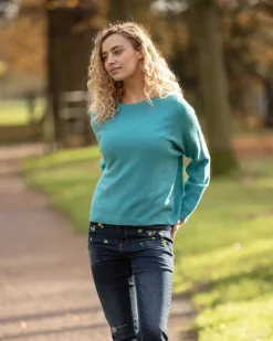 From My Mother's Garden Jumper Turquoise