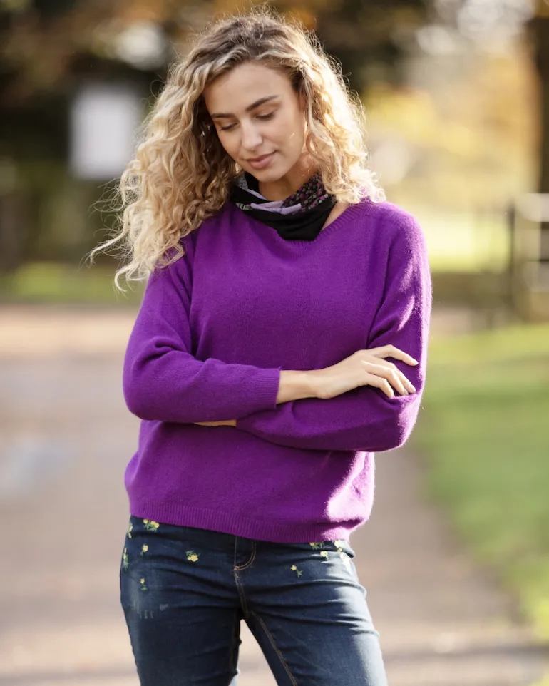 From My Mother's Garden Jumper Deep Purple