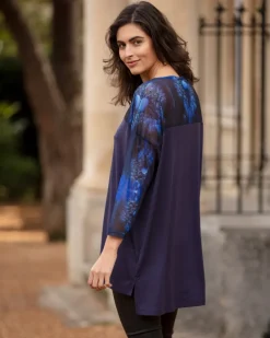 FROM MY MOTHER'S GARDEN LONG JERSEY & MESH TOP WISHES