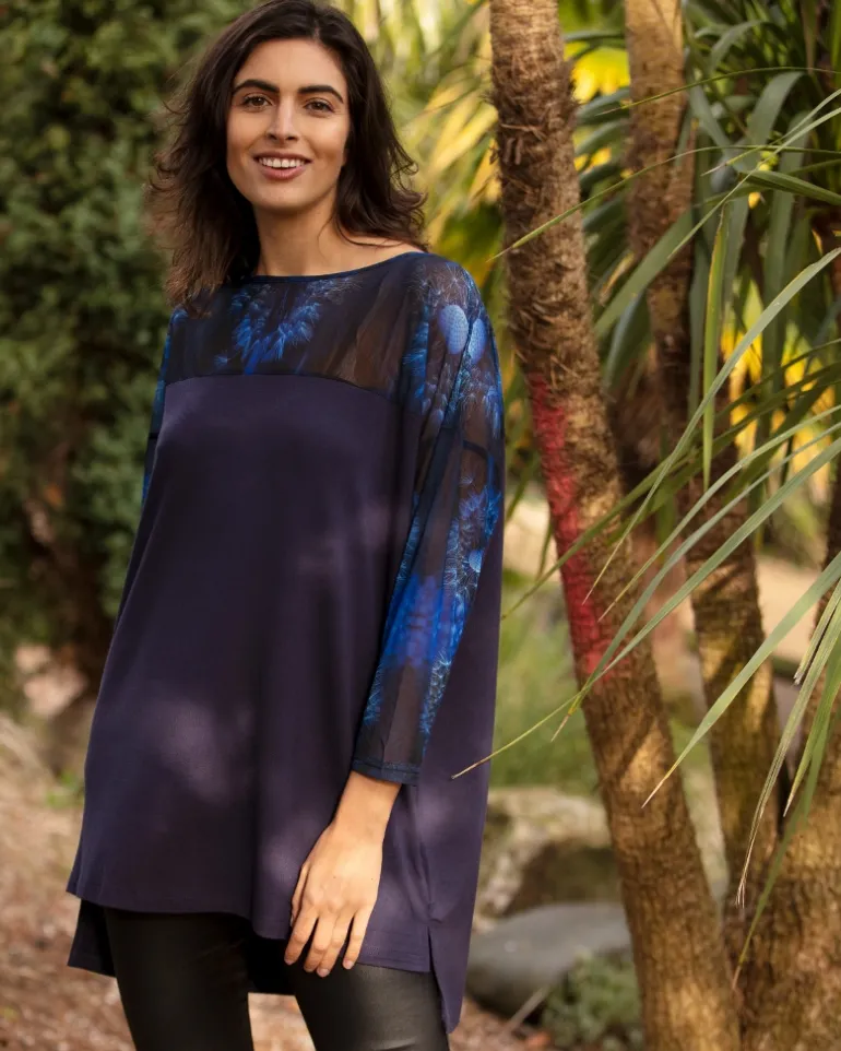 FROM MY MOTHER'S GARDEN LONG JERSEY & MESH TOP WISHES