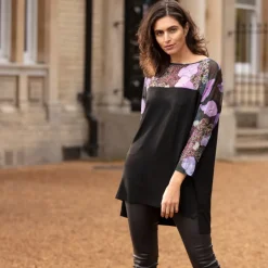 FROM MY MOTHER'S GARDEN LONG JERSEY & MESH TOP HARMONY