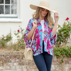 FROM MY MOTHER'S GARDEN MAGNOLIA LIGHTWEIGHT KIMONO