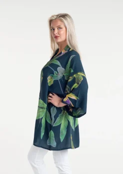 From My Mother's Garden Passionflower Mid-Length Kimono