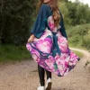From My Mother's Garden Pink Peonies Long Robe LX